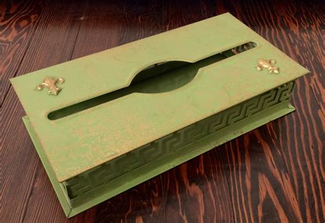 Vintage Metal Tissue Box 